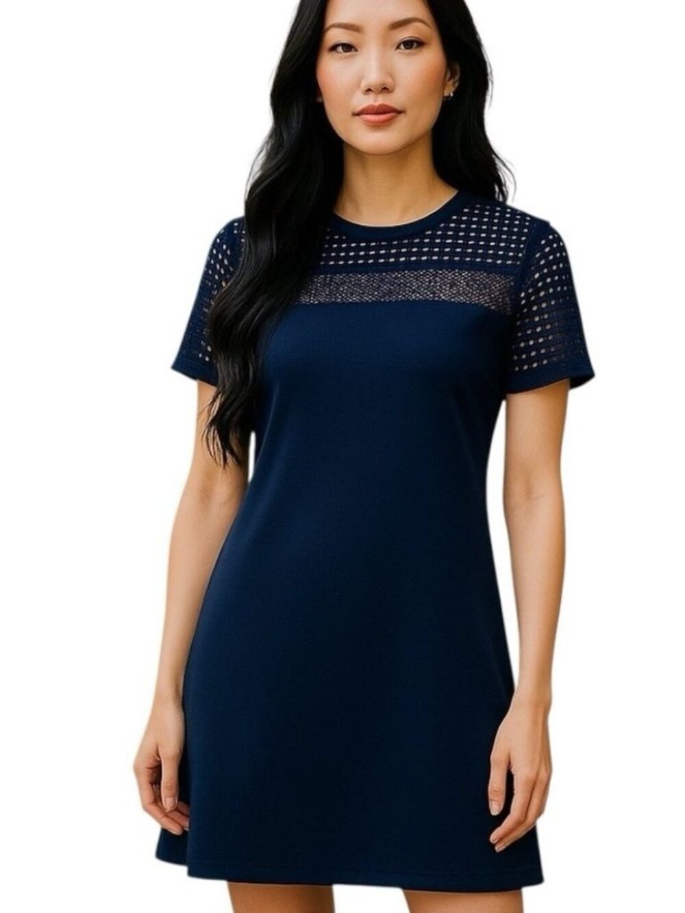 Michael Michael Kors Women's Short Sleeve Athletic Dress Mesh Size L